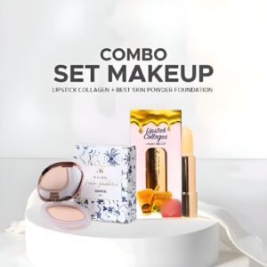 SET COMBO MAKEUP – BEST SKIN + LIPSTICK COLLAGEN FREE 6